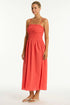 Sea Level Overswim Heatwave Bandeau Dress